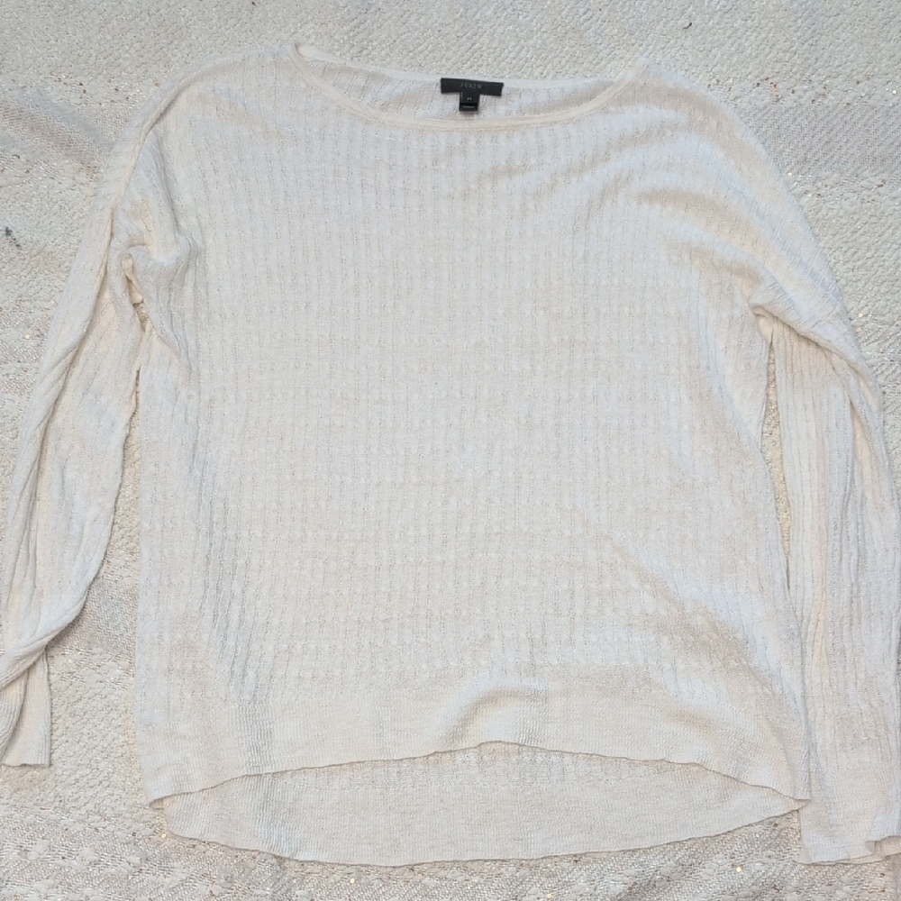 J Crew Women's White Sweater